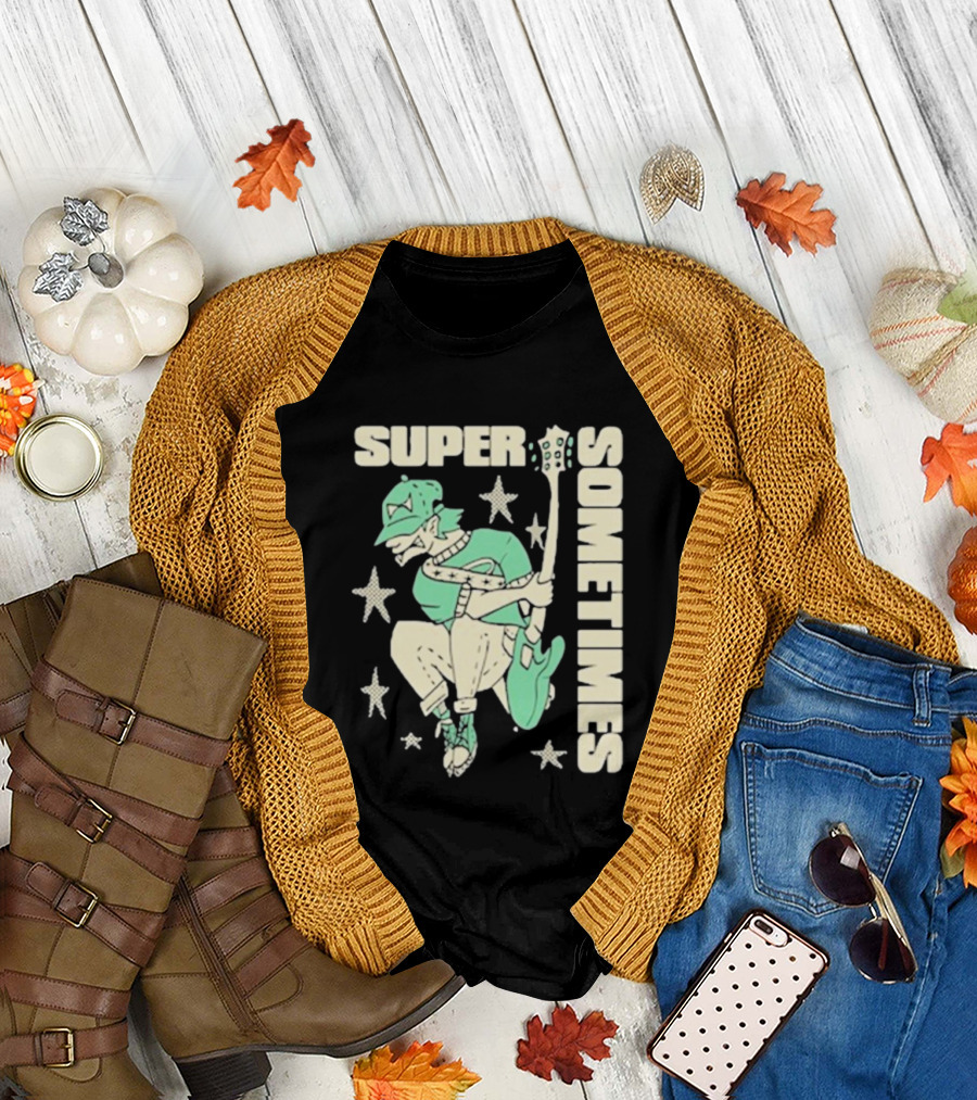 Super Sometimes Jumpman Guitar Star Icon T-Shirt