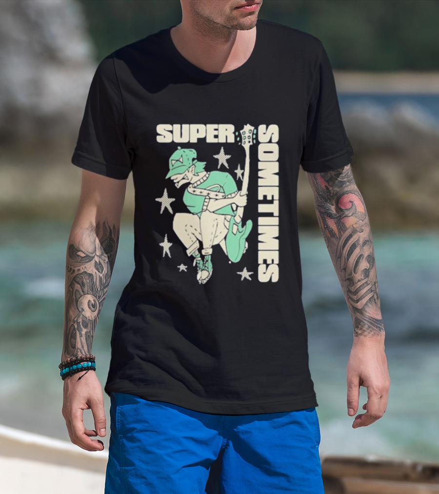 Super Sometimes Jumpman Guitar Star Icon T-Shirt