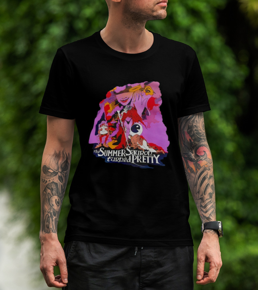 The Summer Sauron Turned Pretty Immerstroy Psychedelic 70s Fantasy T-Shirt