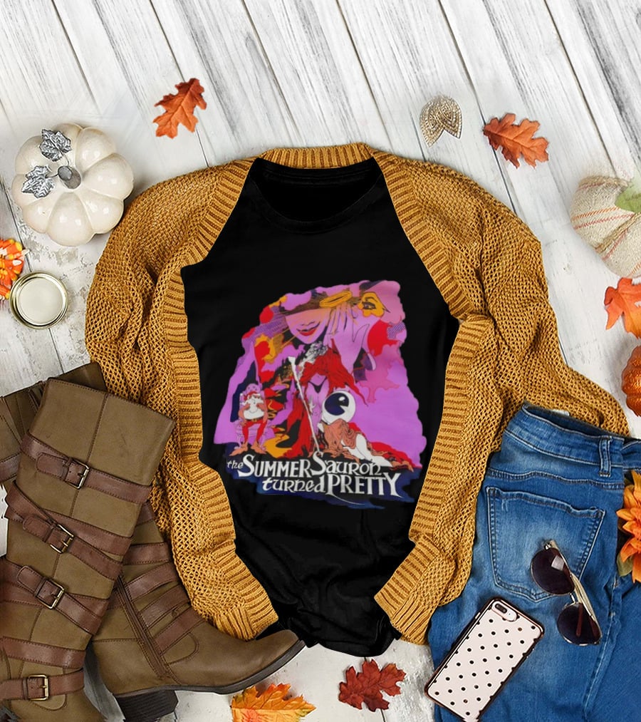 The Summer Sauron Turned Pretty Immerstroy Psychedelic 70s Fantasy T-Shirt