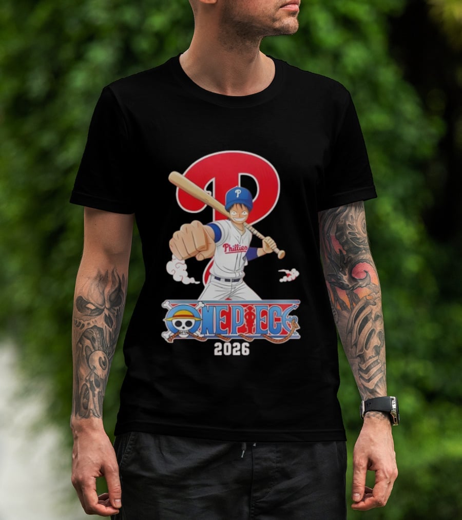 Philadelphia Phillies One Piece Crossover 2026 T-Shirt