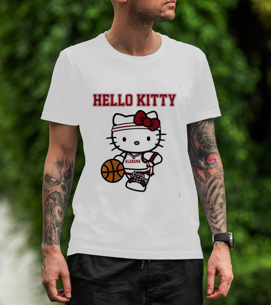 Alabama Basketball Hello Kitty Collaboration Night T-Shirt