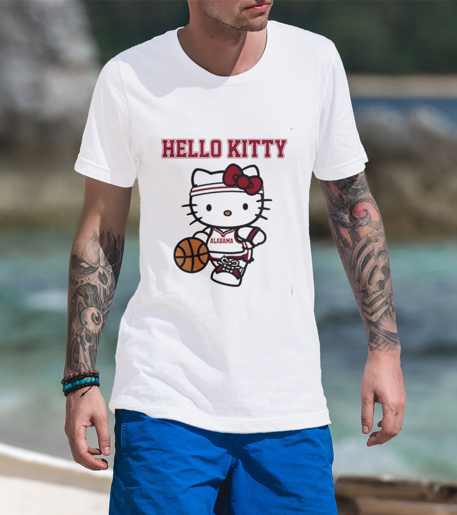 Alabama Basketball Hello Kitty Collaboration Night T-Shirt