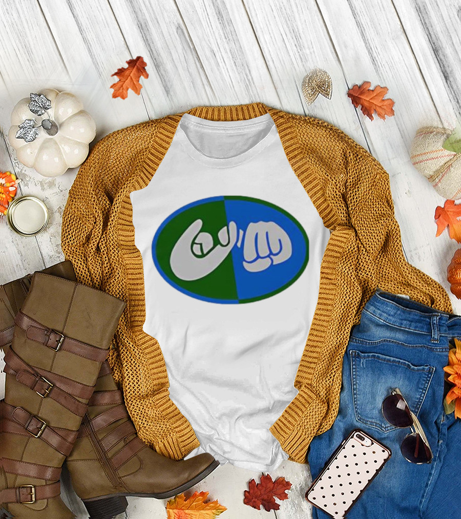 Help with That Request Circle Hand and Fist Icon T-Shirt