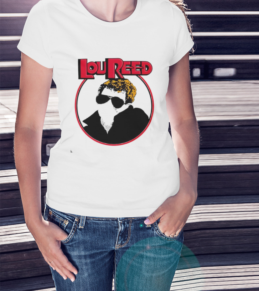 Lou Reed Sally Can’t Dance Circle Portrait T-Shirt