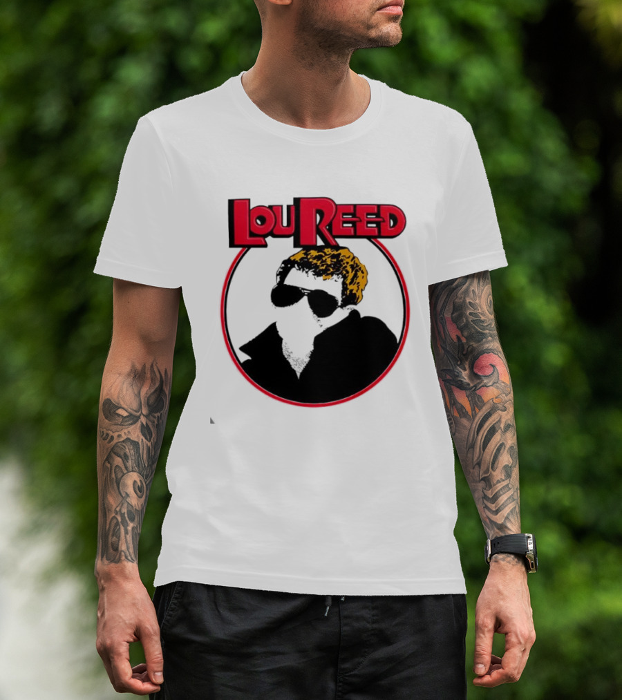 Lou Reed Sally Can’t Dance Circle Portrait T-Shirt