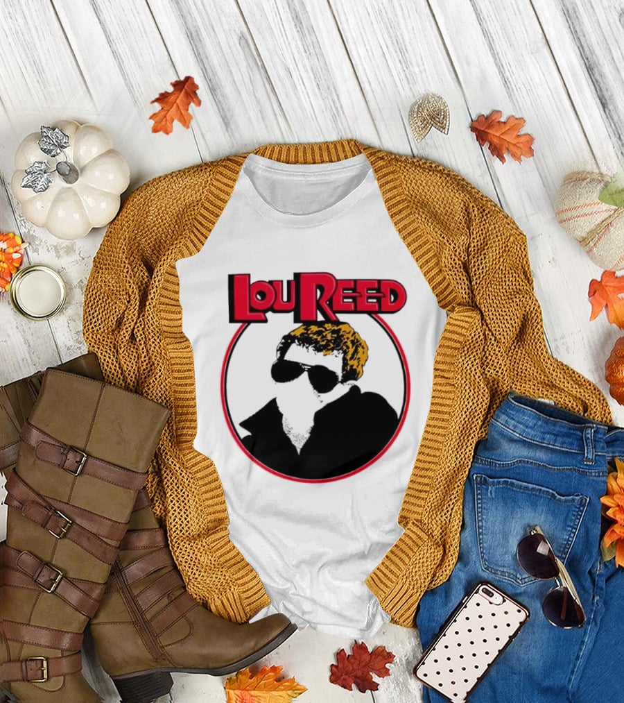 Lou Reed Sally Can’t Dance Circle Portrait T-Shirt