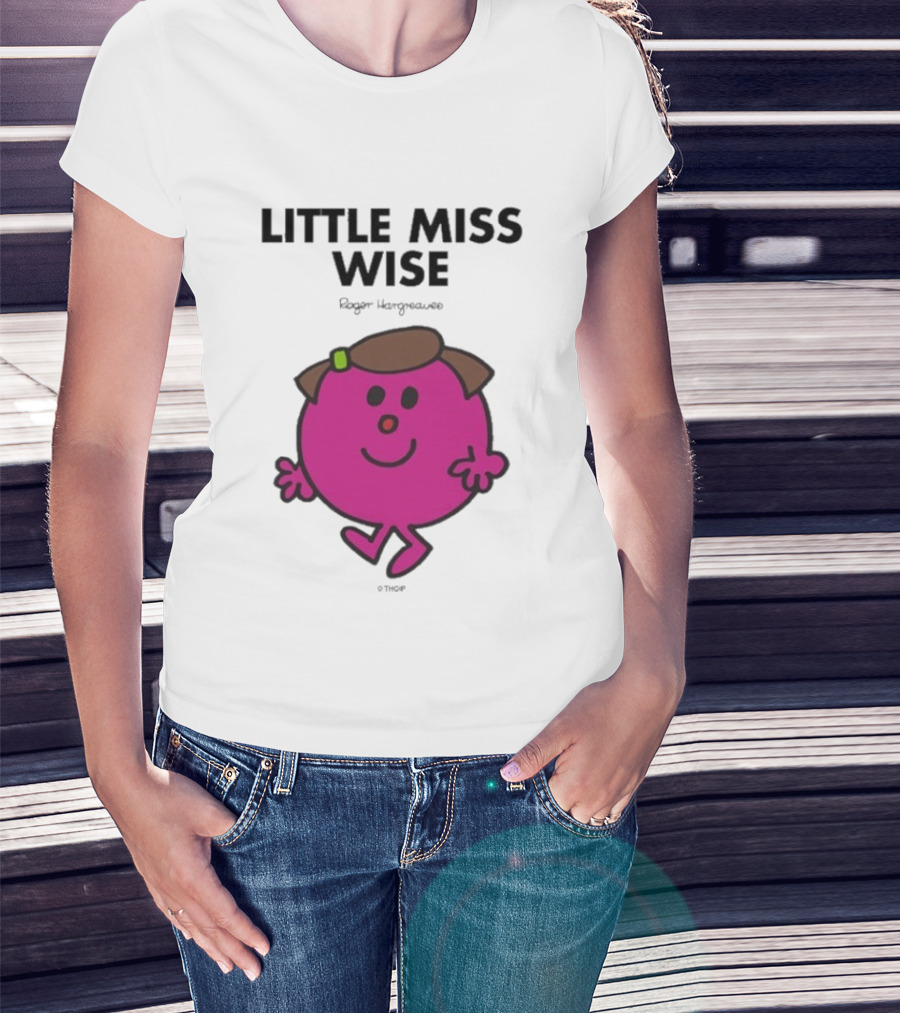Mr. Men Little Miss Wise Roger Hargreaves Character T-Shirt