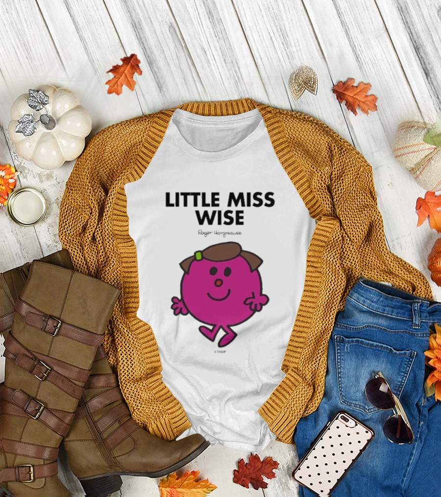 Mr. Men Little Miss Wise Roger Hargreaves Character T-Shirt