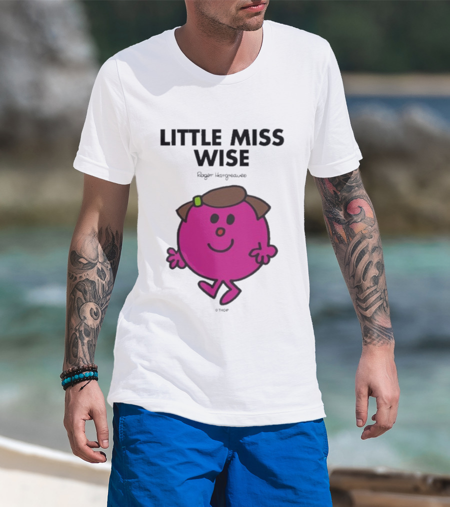 Mr. Men Little Miss Wise Roger Hargreaves Character T-Shirt