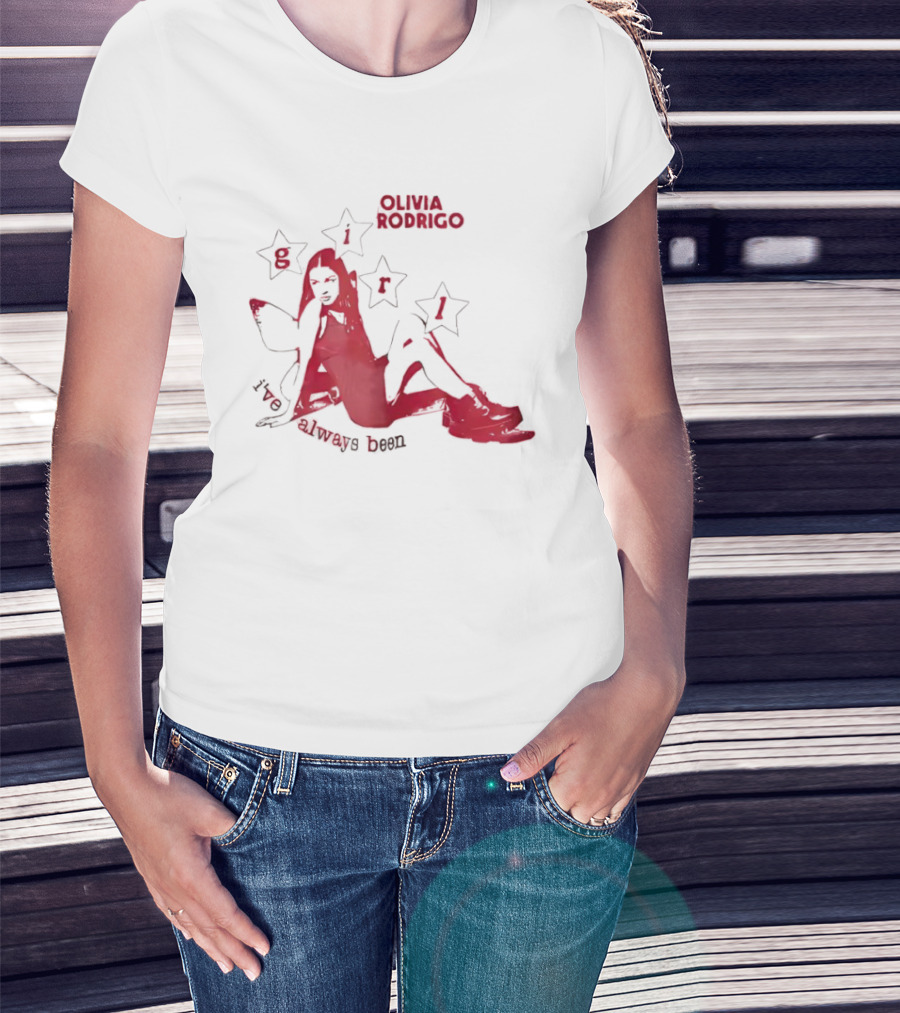 Olivia Rodrigo Girl I've Always Been Starry Illustration T-Shirt