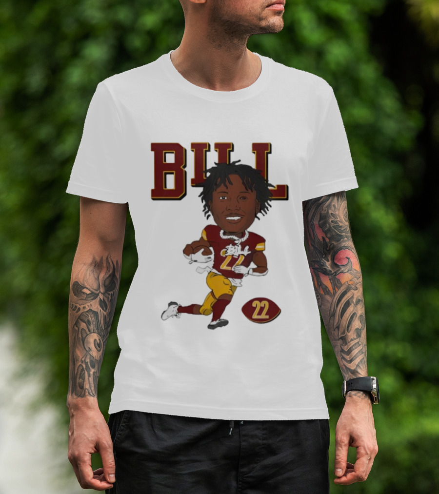 Bill Washington Commanders 22 Football Player Icon T-Shirt
