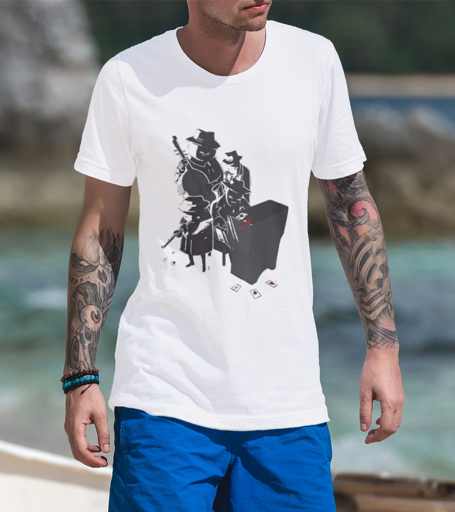 Project Soundpage Midnight Music Jazz Band Noir Aesthetic T-Shirt