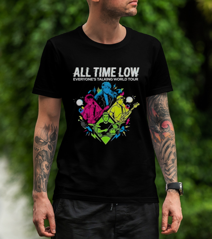 All Time Low Everyone’s Talking World Tour 2026 Event At OVO Hydro On January 20 Glasgow United Kingdom T-Shirt