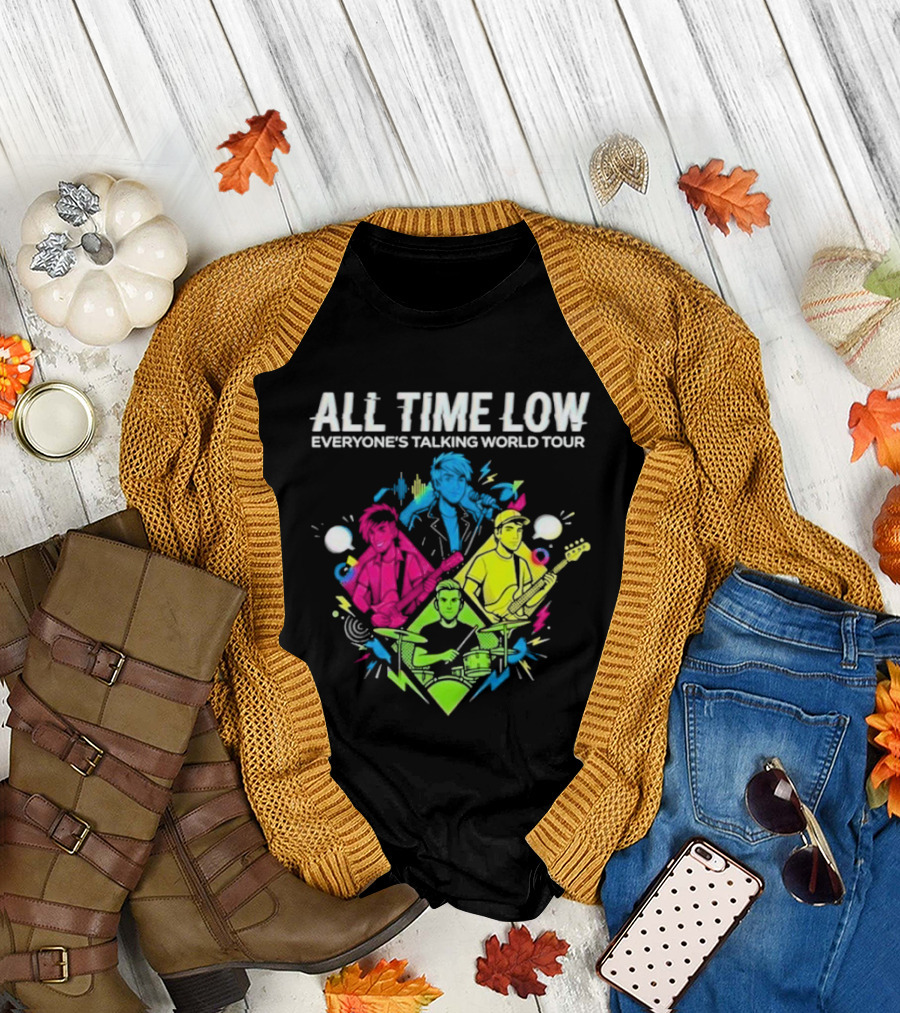 All Time Low Everyone’s Talking World Tour 2026 Event At OVO Hydro On January 20 Glasgow United Kingdom T-Shirt
