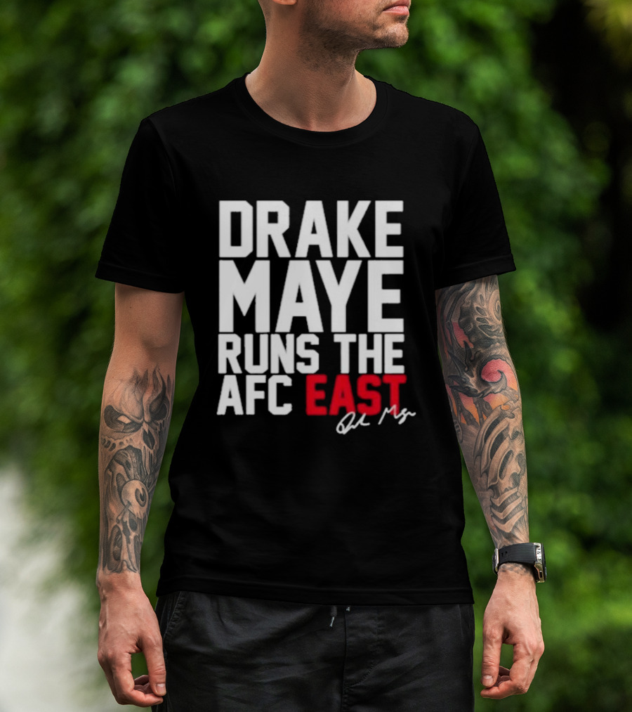 Drake Maye Runs The AFC East T-Shirt