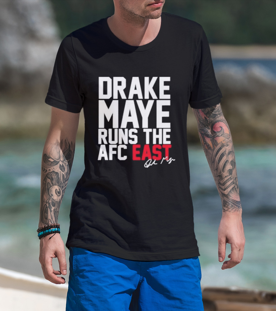 Drake Maye Runs The AFC East T-Shirt
