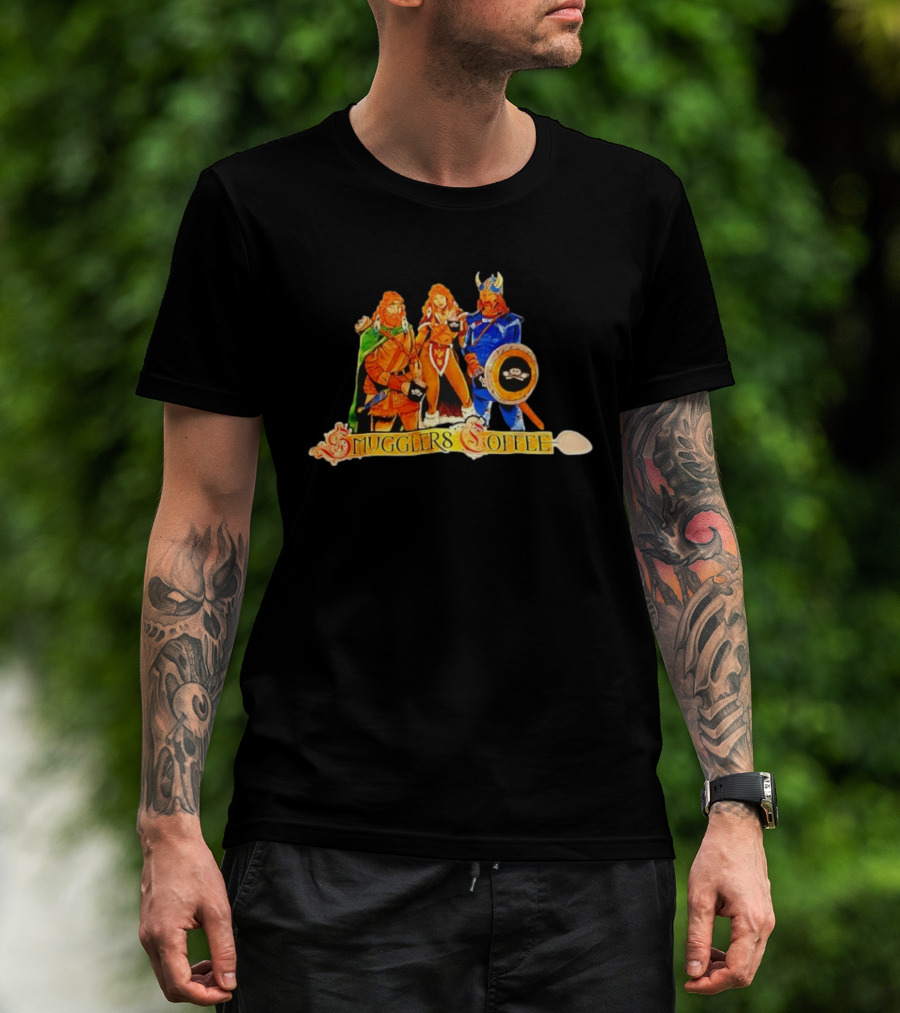 Dungeons & Dragons Dragonlance Warriors Glers Coffee Fantasy Adventure Characters T-Shirt