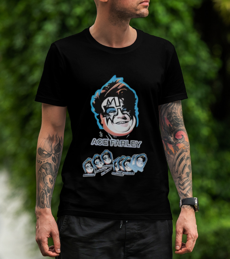 Fat Ace Farley Kiss Funny Legend T-Shirt