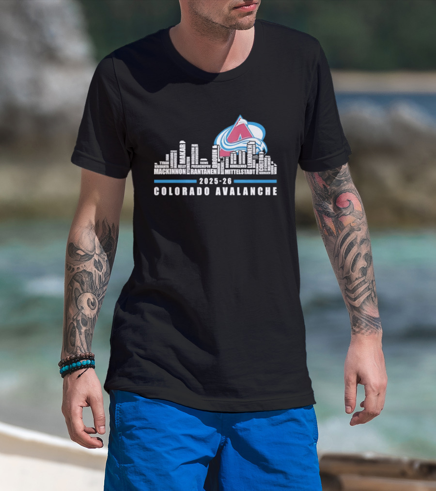 Colorado Avalanche 2025 26 City Skyline T-Shirt