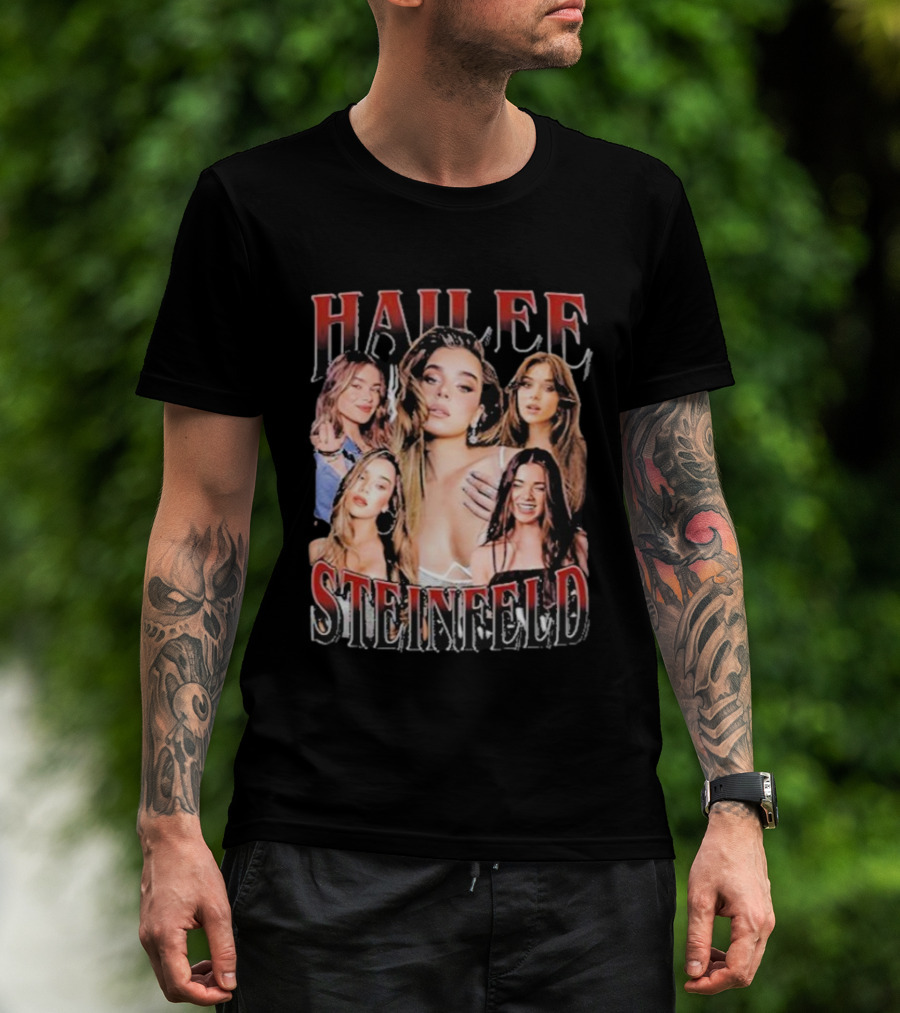 Hailee Steinfeld Pop Star Vintage Collage Retro Style Fashion T-Shirt