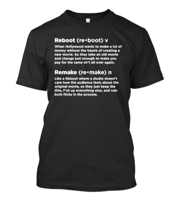 Jay Silent Bob Reboot Definition Vs Remake Definition T-Shirt