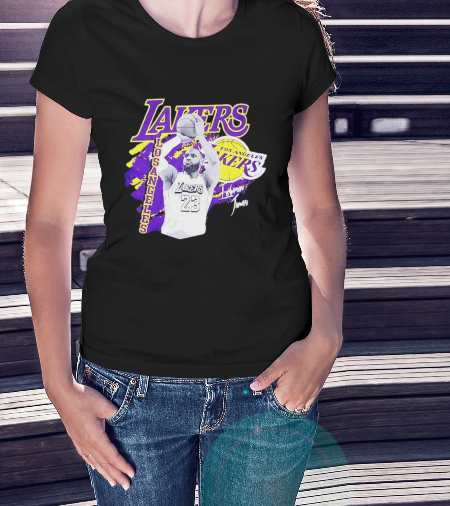 Los Angeles Lakers LeBron James 23 Basketball NBA Team T-Shirt