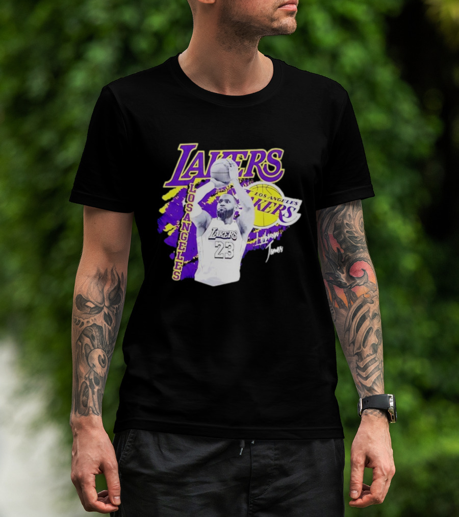 Los Angeles Lakers LeBron James 23 Basketball NBA Team T-Shirt