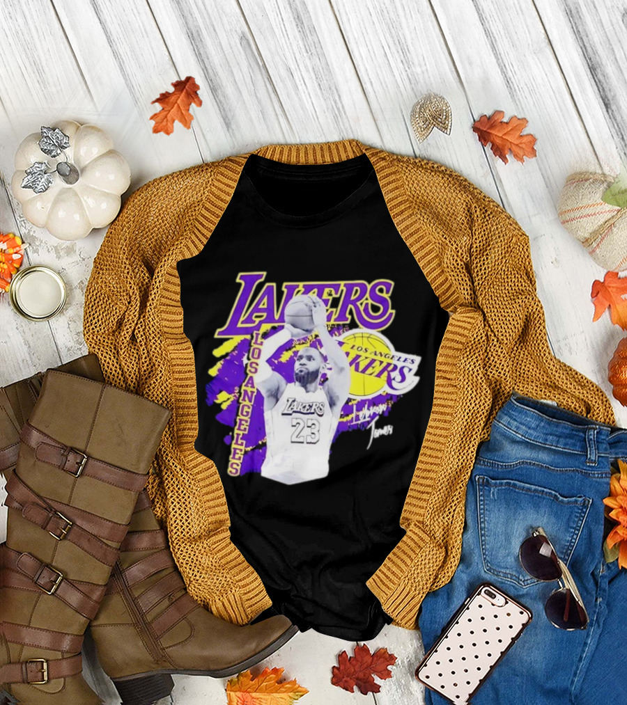 Los Angeles Lakers LeBron James 23 Basketball NBA Team T-Shirt