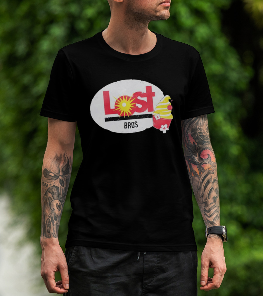 Lost Bros Pineapple Swirl Cupcake Sunburst T-Shirt