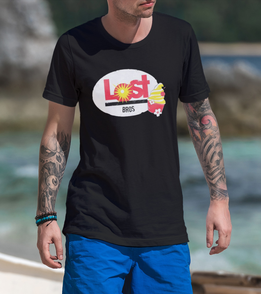 Lost Bros Pineapple Swirl Cupcake Sunburst T-Shirt