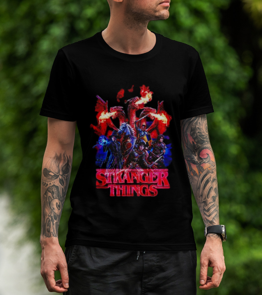 Stranger Things Dragon Fantasy Adventure T-Shirt
