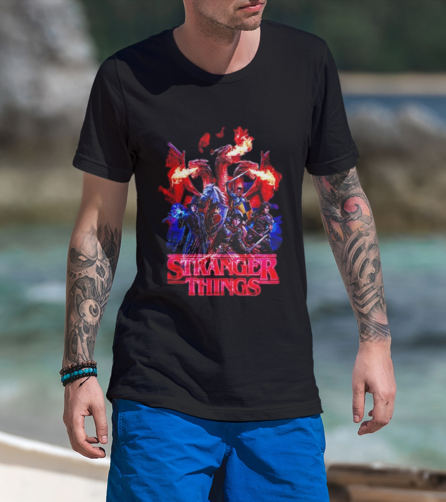 Stranger Things Dragon Fantasy Adventure T-Shirt
