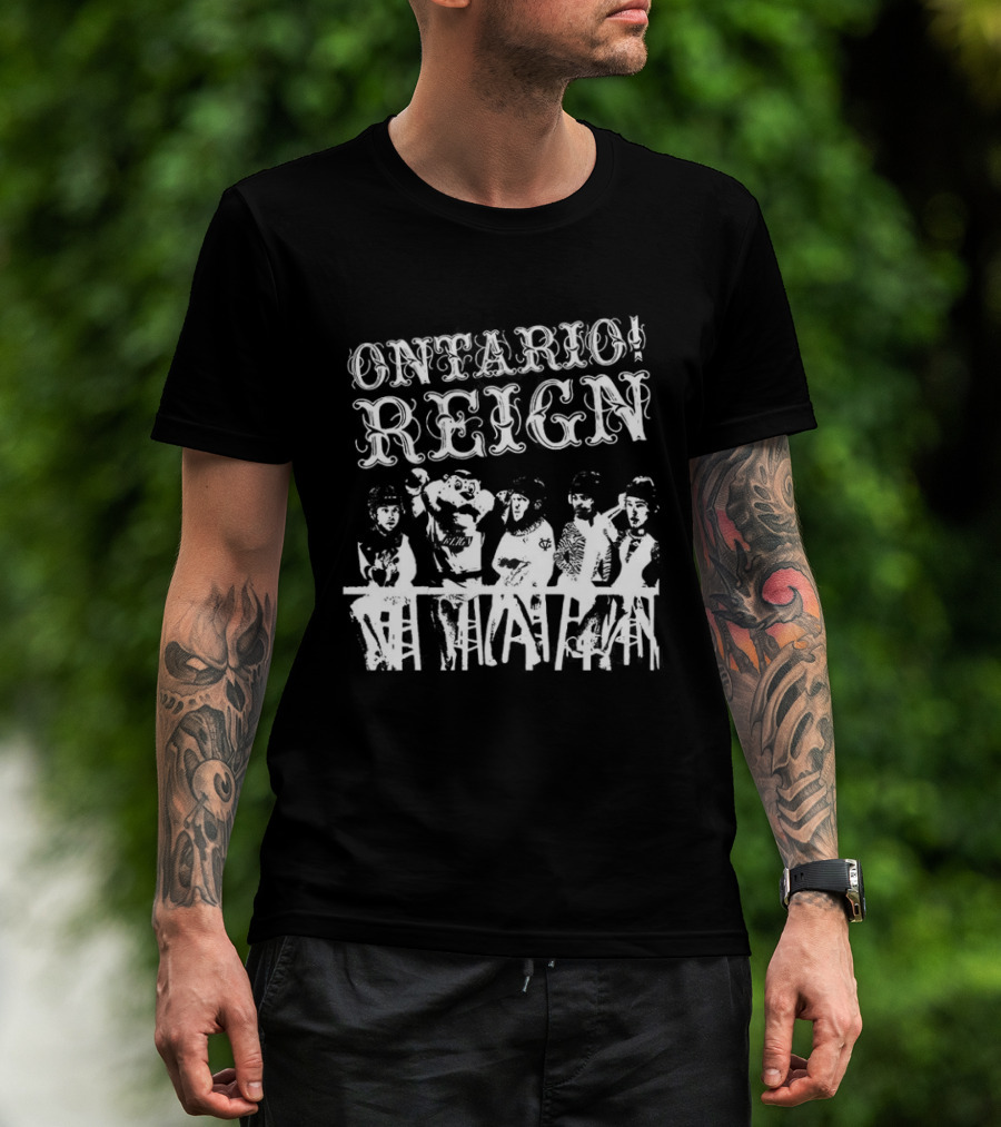 Ontario Reign Ice Hockey Emo Punk Theme Night Panic T-Shirt