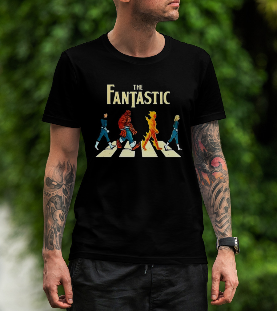 The Fantastic Four Marvel Comics Abbey Road T-Shirt