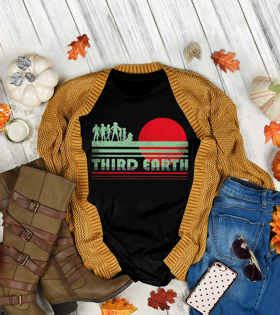 Third Earth Retro Fantasy Sunset Iconic Group T-Shirt