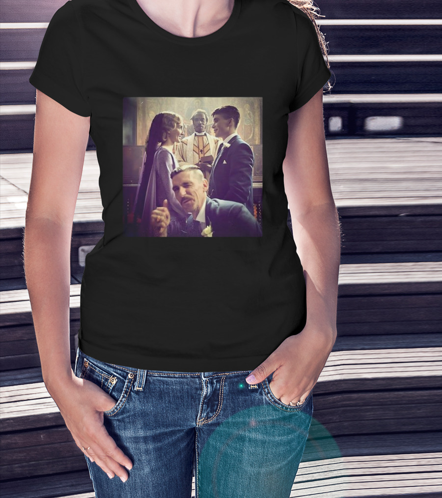 Tommy Shelby Grace Burgess Wedding Scene Peaky Blinders TV Series T-Shirt