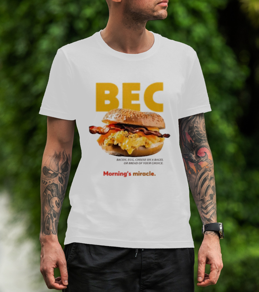 BEC Bacon Egg Cheese Choice Bagel Bread T-Shirt