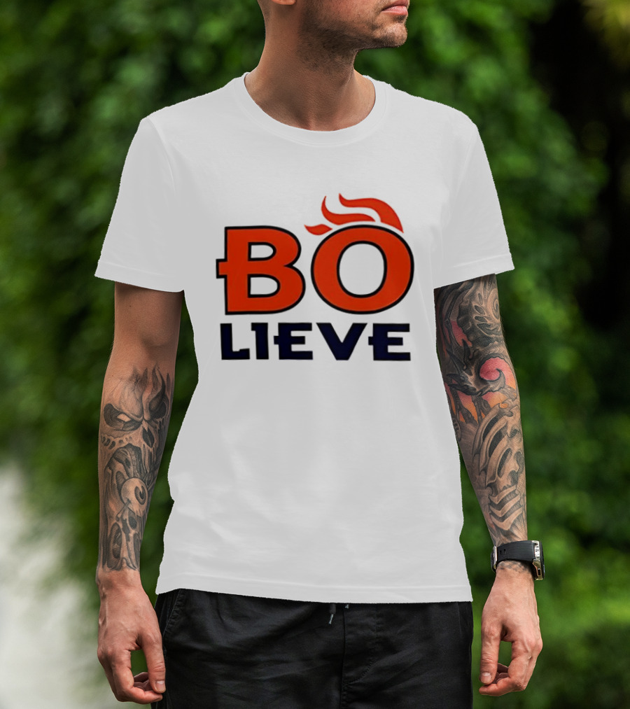 Bo Lieve Denver Broncos Flame T-Shirt