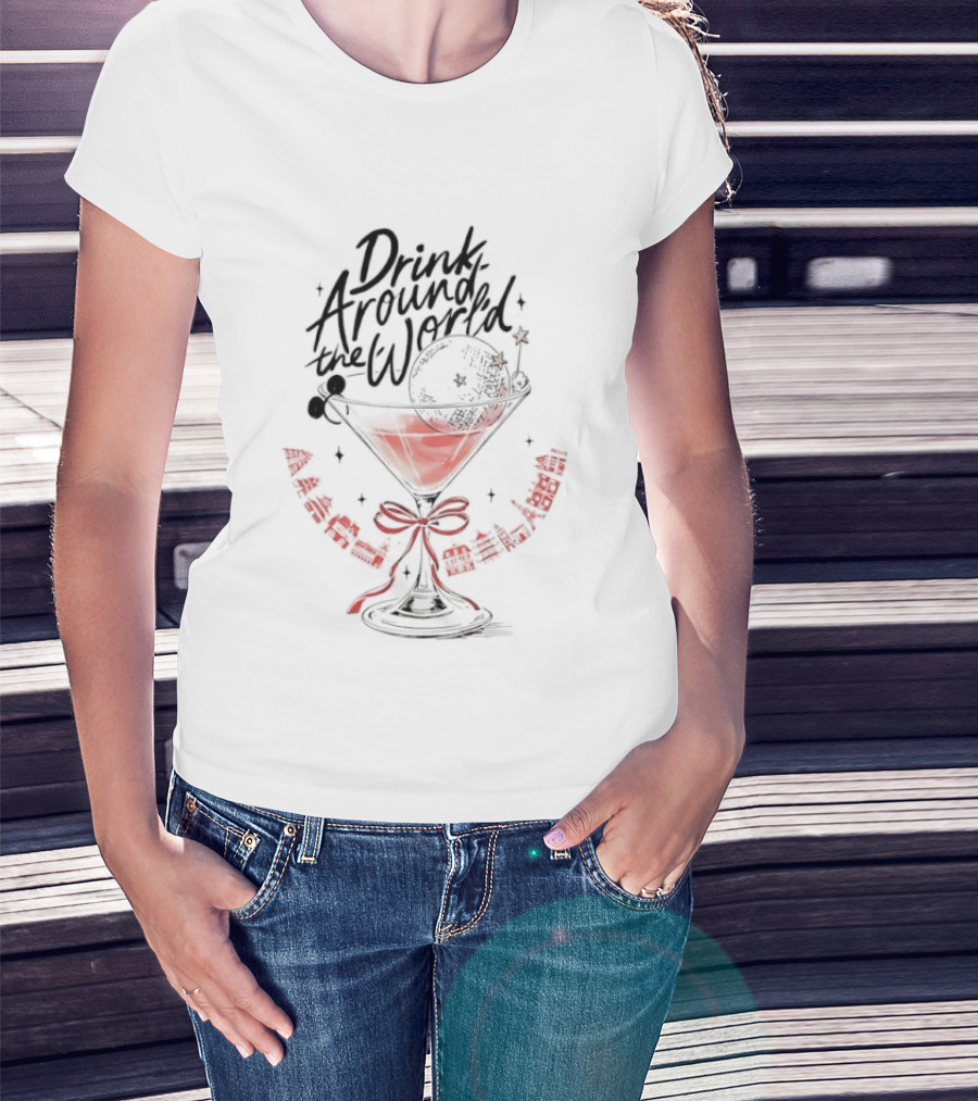 Drink Around The World Graphic T-Shirt