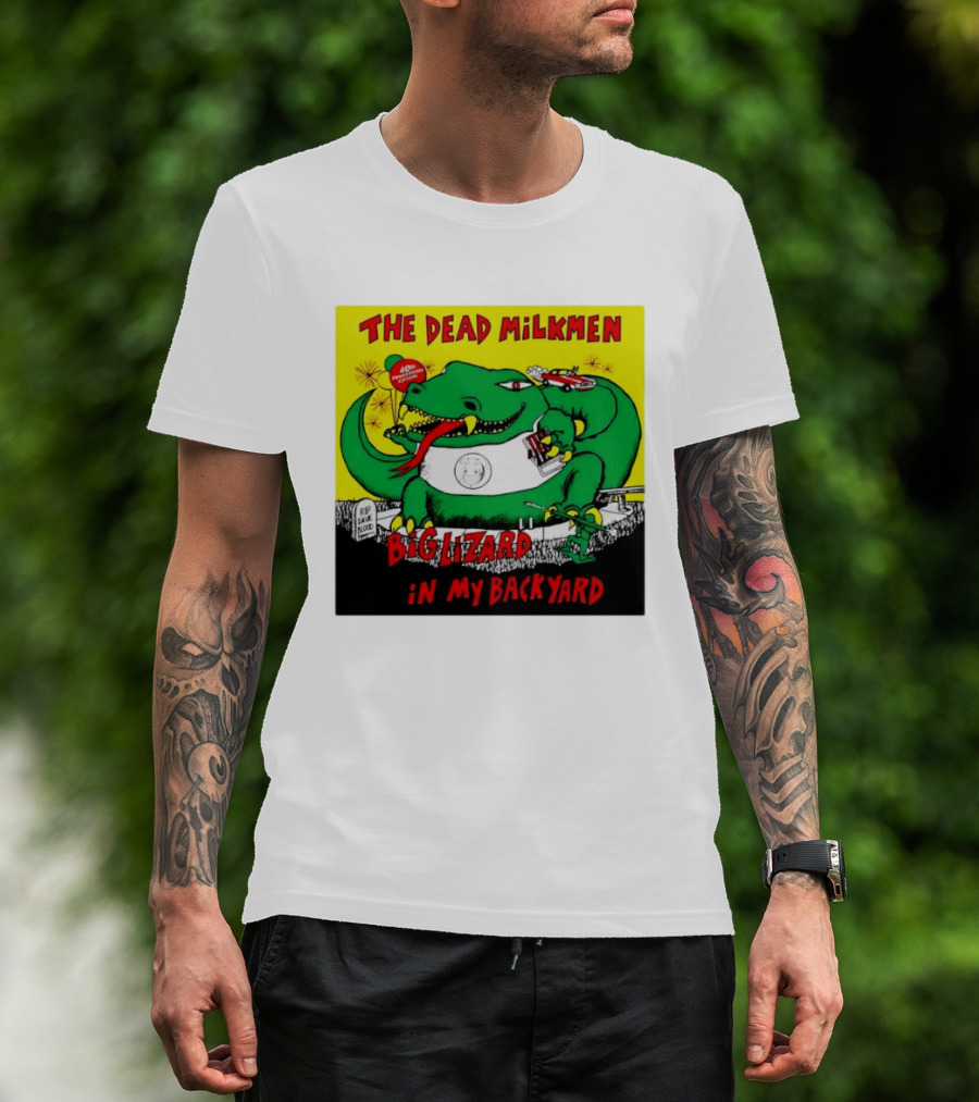 The Dead Milkmen Big Lizard In My Backyard 40th Anniversary Retro Album T-Shirt