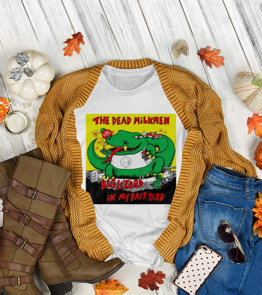 The Dead Milkmen Big Lizard in My Backyard 40th Anniversary Retro Album T-Shirt