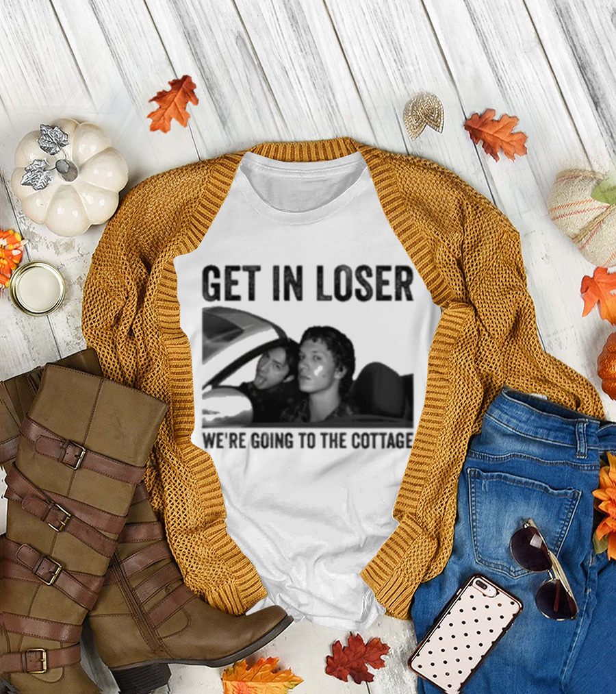 Get In Loser We're Going To The Cottage Drive Car Heated Rivalry T-Shirt