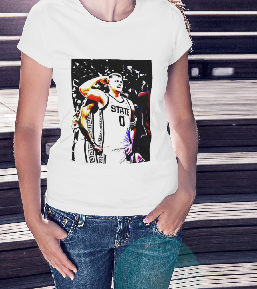 Jaxon Kohler Michigan State Spartans Basketball Jersey T-Shirt