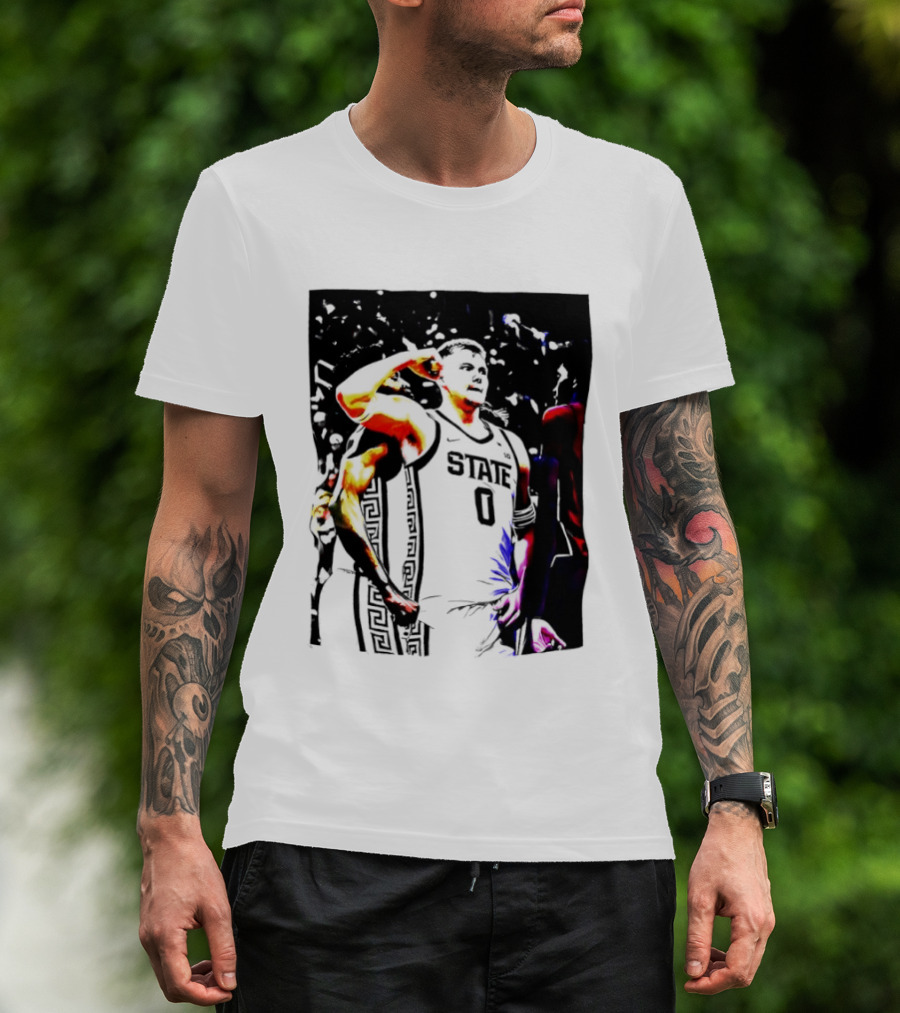 Jaxon Kohler Michigan State Spartans Basketball Jersey T-Shirt
