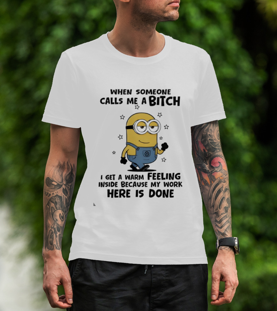 Minion Warm Feeling Accomplished Attitude T-Shirt