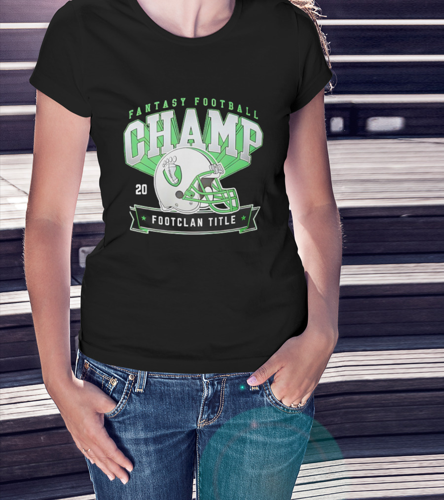 Fantasy Football Champ FootClan Title 2025 T-Shirt