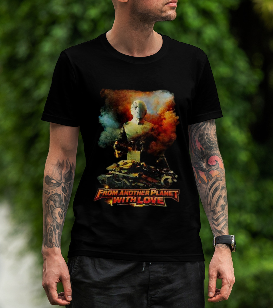 From Another Planet With Love Sci Fi Robot T-Shirt