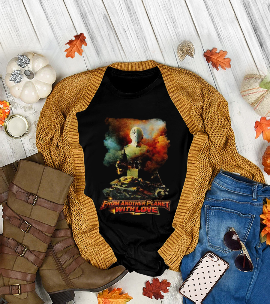From Another Planet With Love Sci Fi Robot T-Shirt