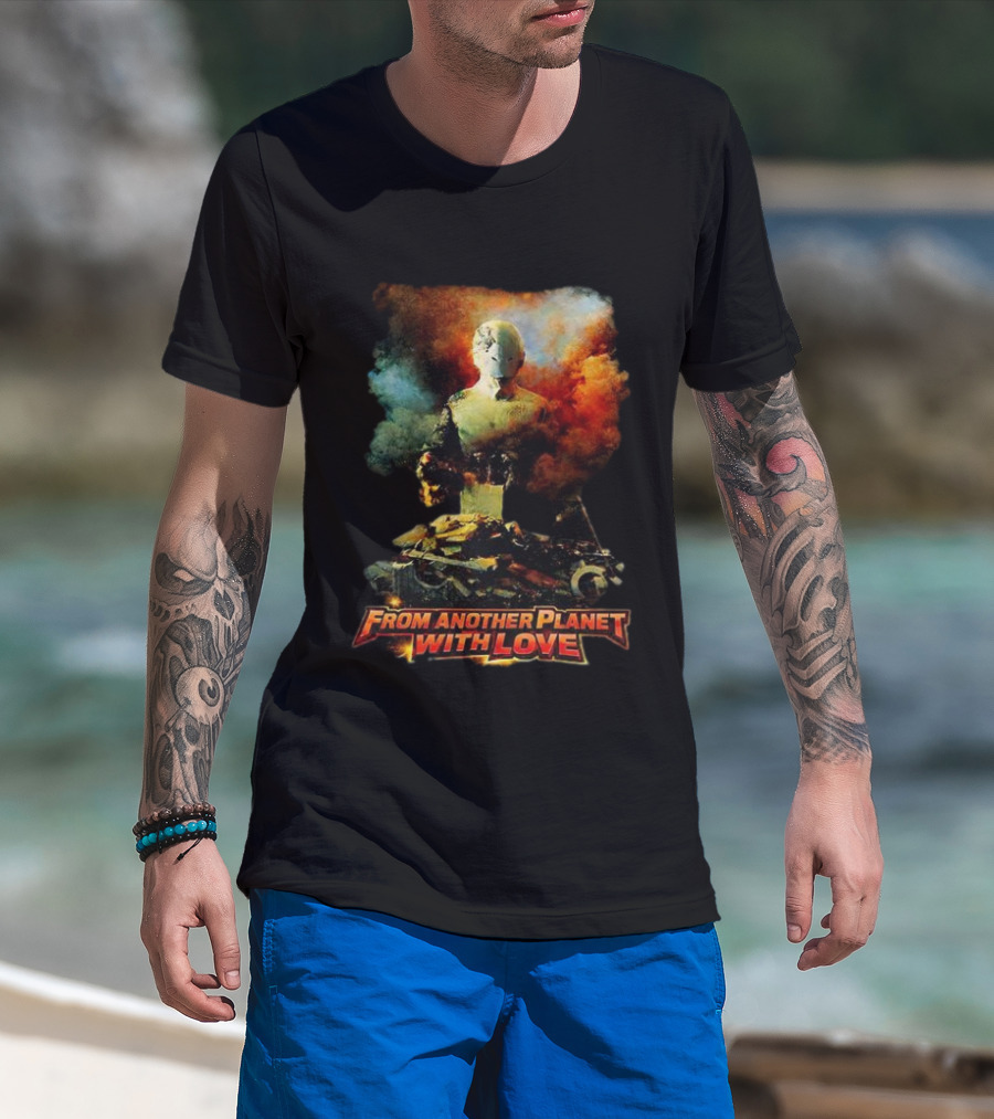 From Another Planet With Love Sci Fi Robot T-Shirt
